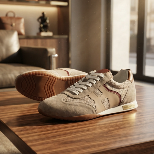 Baskets pour homme en cuir véritable 1