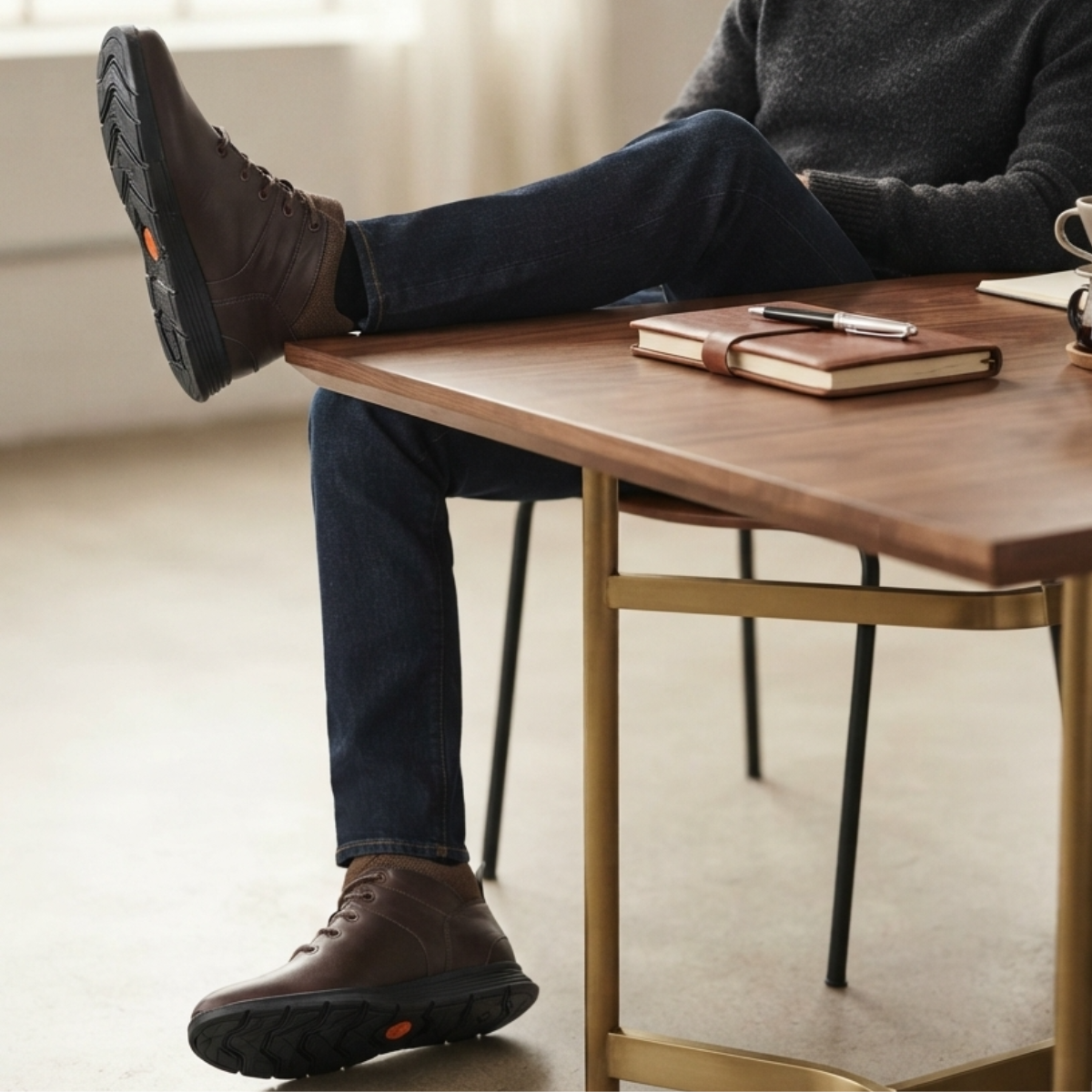 Chaussures homme en cuir véritable