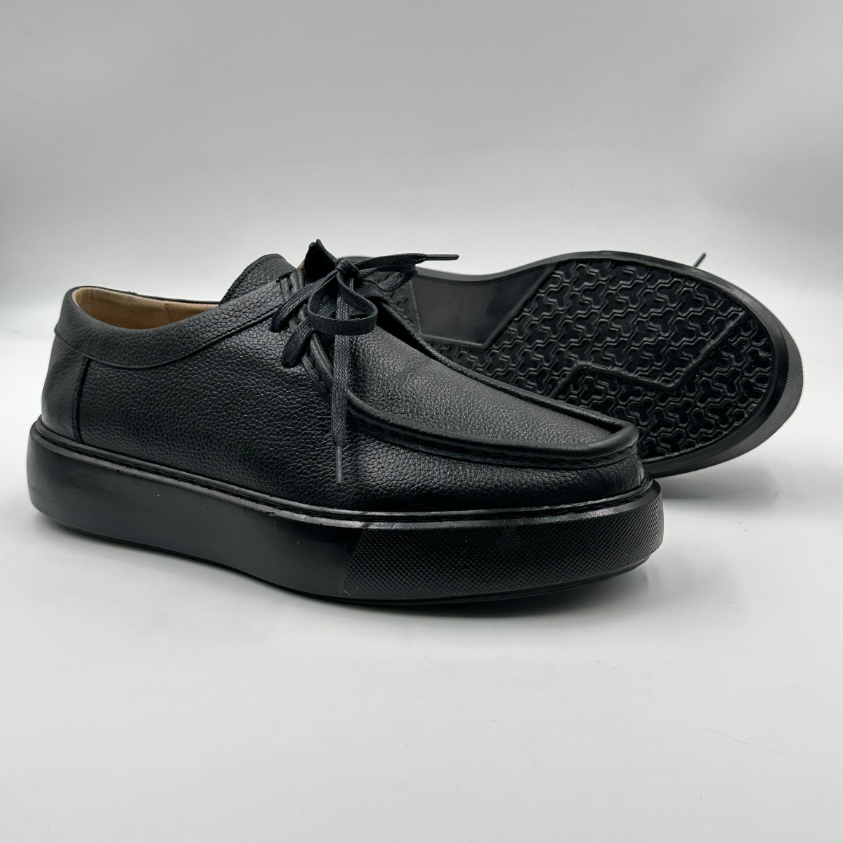 Derby Cuir Grainé Plateforme