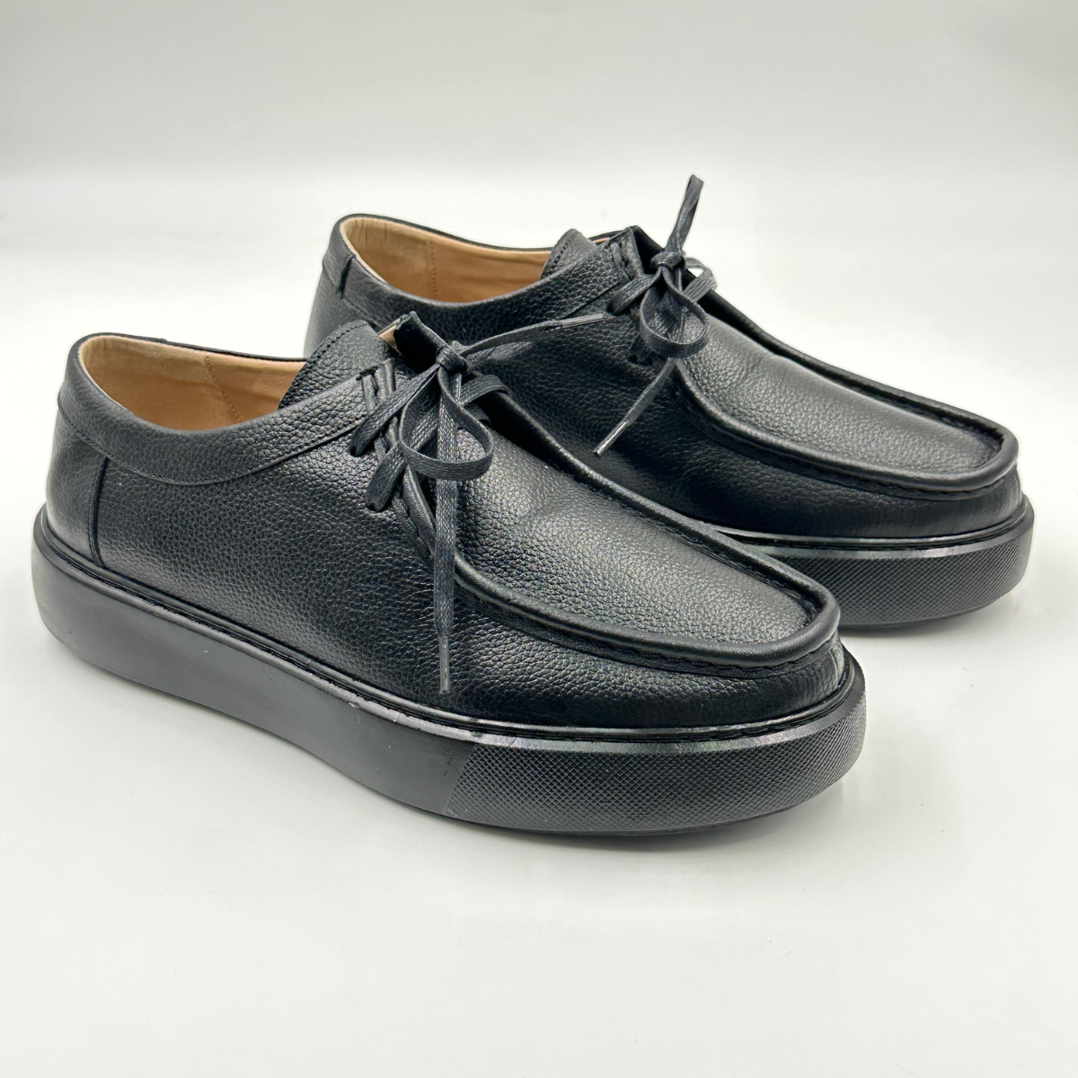 Derby Cuir Grainé Plateforme