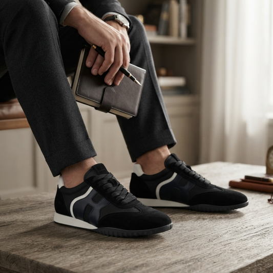 Baskets pour Homme en Cuir Véritable 2